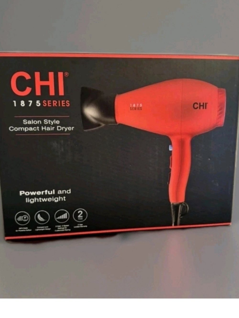 CHI Hairdryer 1875 Series Salon Style Compact W Nozzle&diffuser